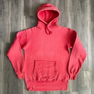 Vintage 1960s Pilgrim Sportswear Hoodie Size M 20x28 Red Sweat Faded EUC RARE